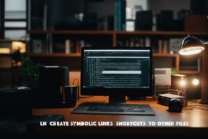 ln – Crearea de link-uri simbolice (shortcut-uri) către alte fișiere
