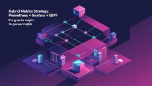 Strategie hibridă de metrici: Prometheus + Grafana + eBPF pentru detalii fine